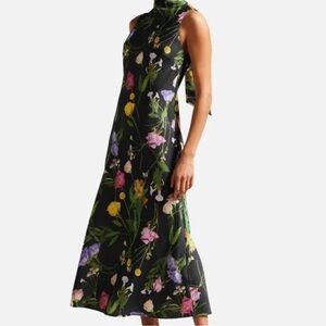 Ted Baker Floral Black Maxi Dress